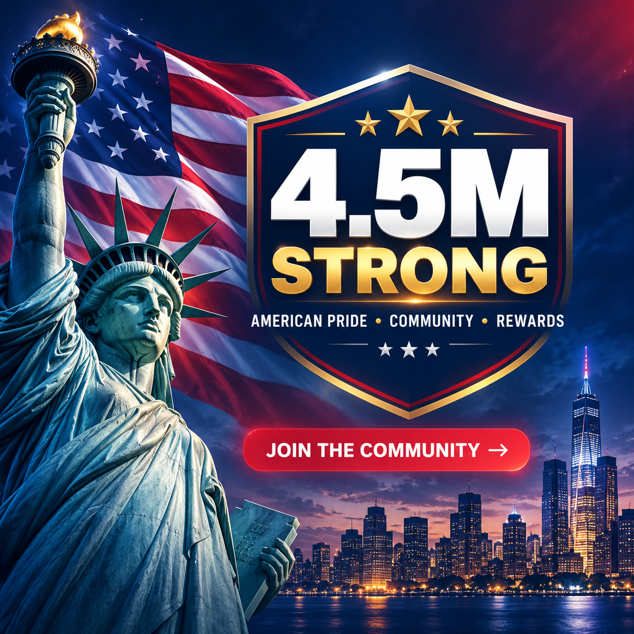 USA patriotic community creative